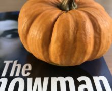 Halloween crime reading 2021 - pumpkin and Jo Nesbo novel