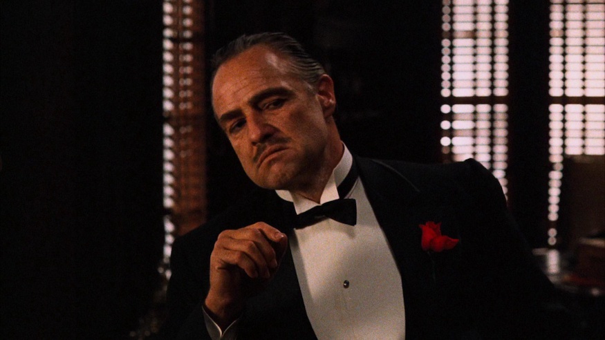 Marlon Brando in The Godfather in 1972