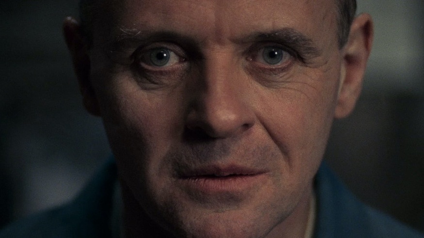 Anthony Hopkins as Hannibal Lecter in The Silence of the Lambs.