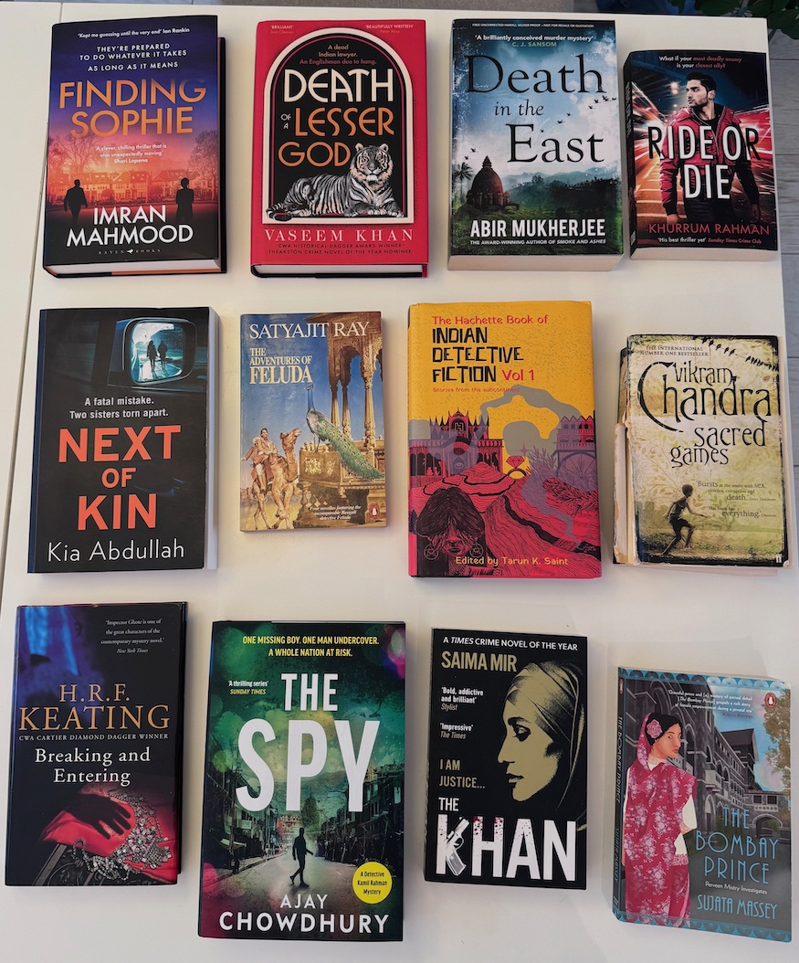 A collection of crime novels by South Asian authors