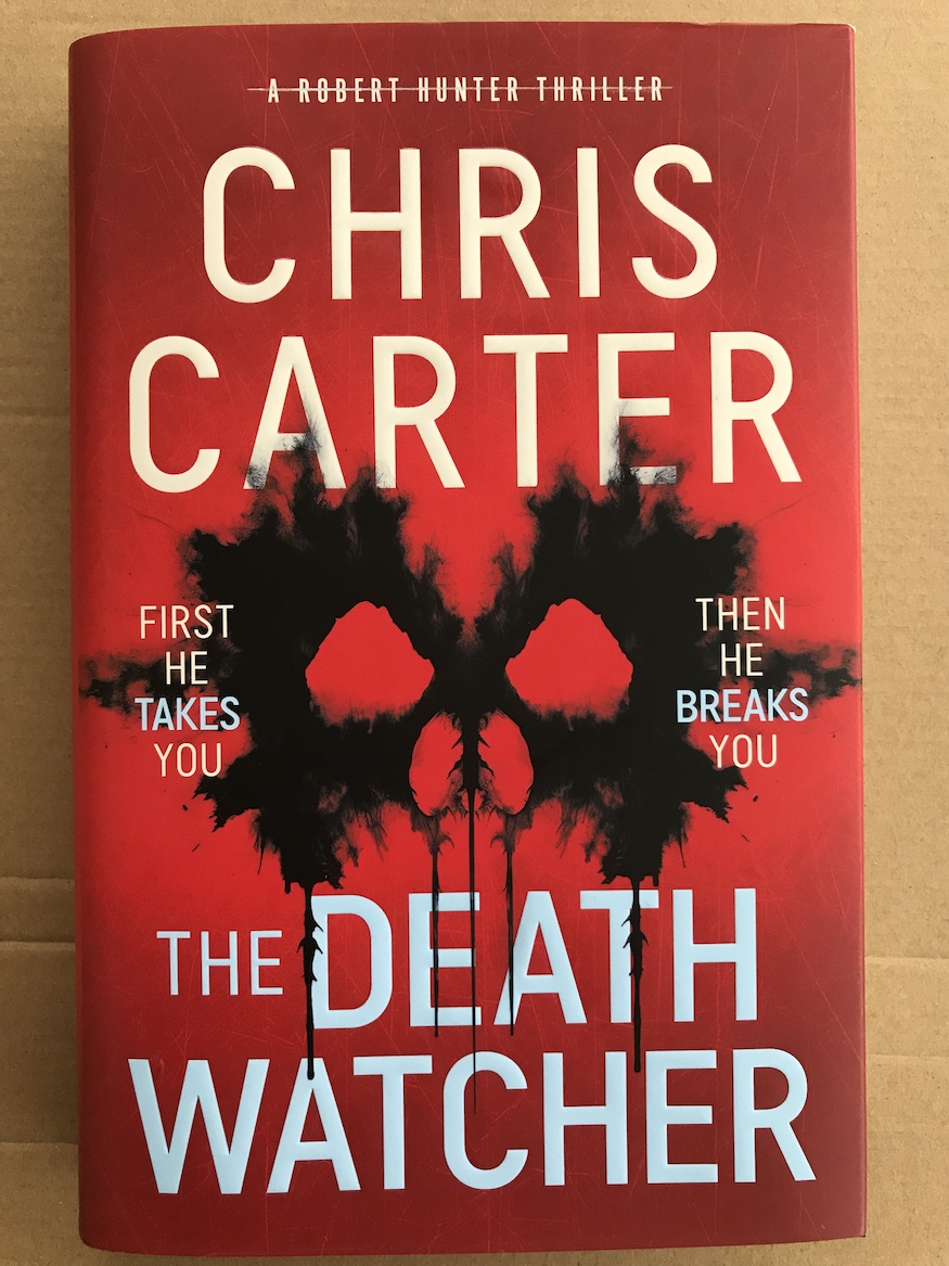 The Death Watcher by Chris Carter first look, red book cover