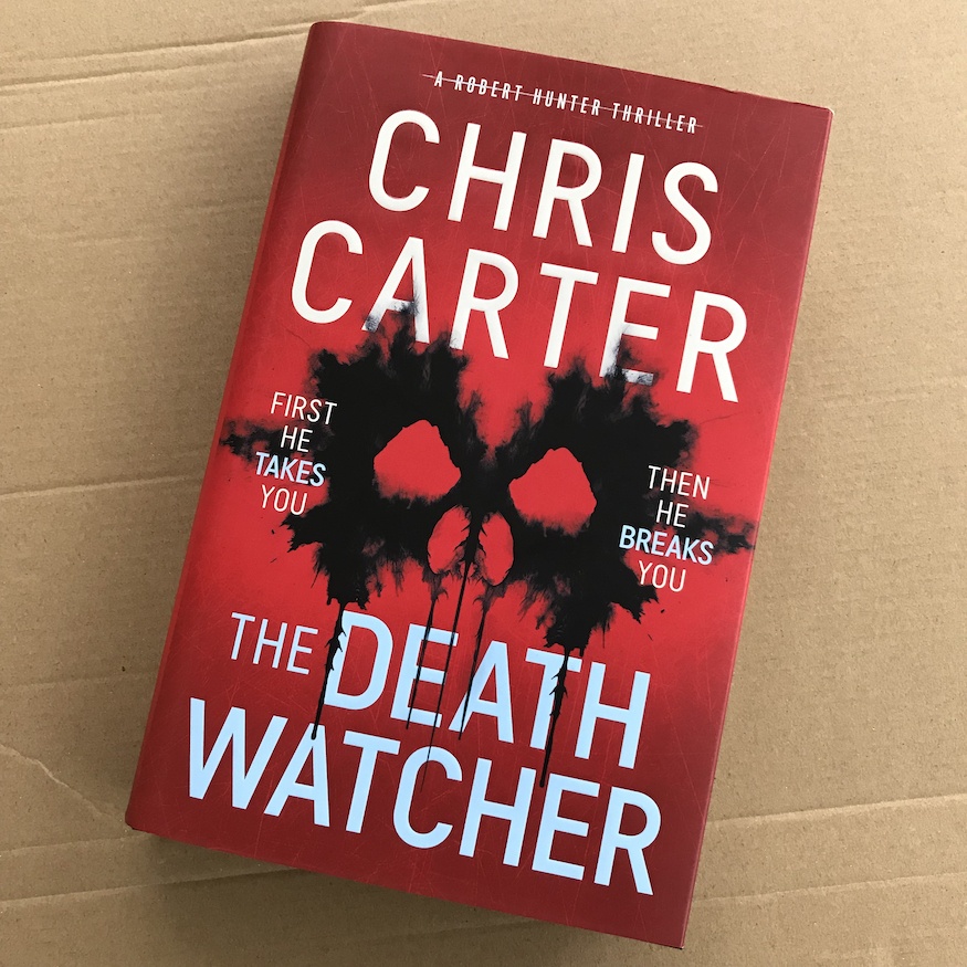 The Death Watcher by Chris Carter first look, red book cover