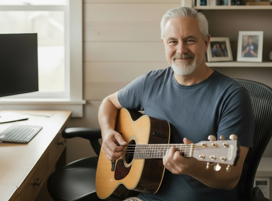 Crime author and rock soundtrack composer Mark S Bonta