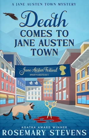 Death Comes to Jane Austen Town by Rosemary Stevens front cover