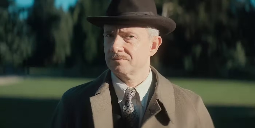 Martin Freeman in Agatha Christie's Seven Dials Mystery on Netflix