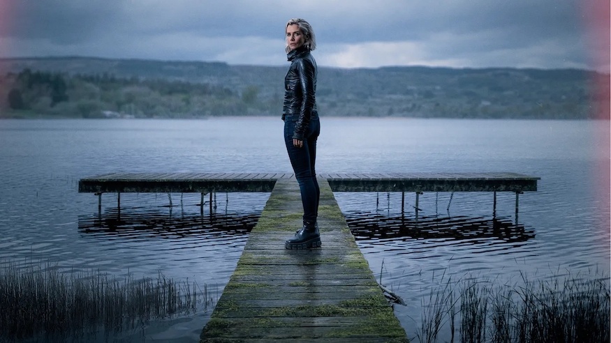 Irish crime drama Blackshore Fia Lucey on a jet