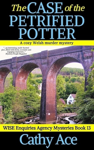 The Case of the Petrified Potter by Cathy Ace front cover
