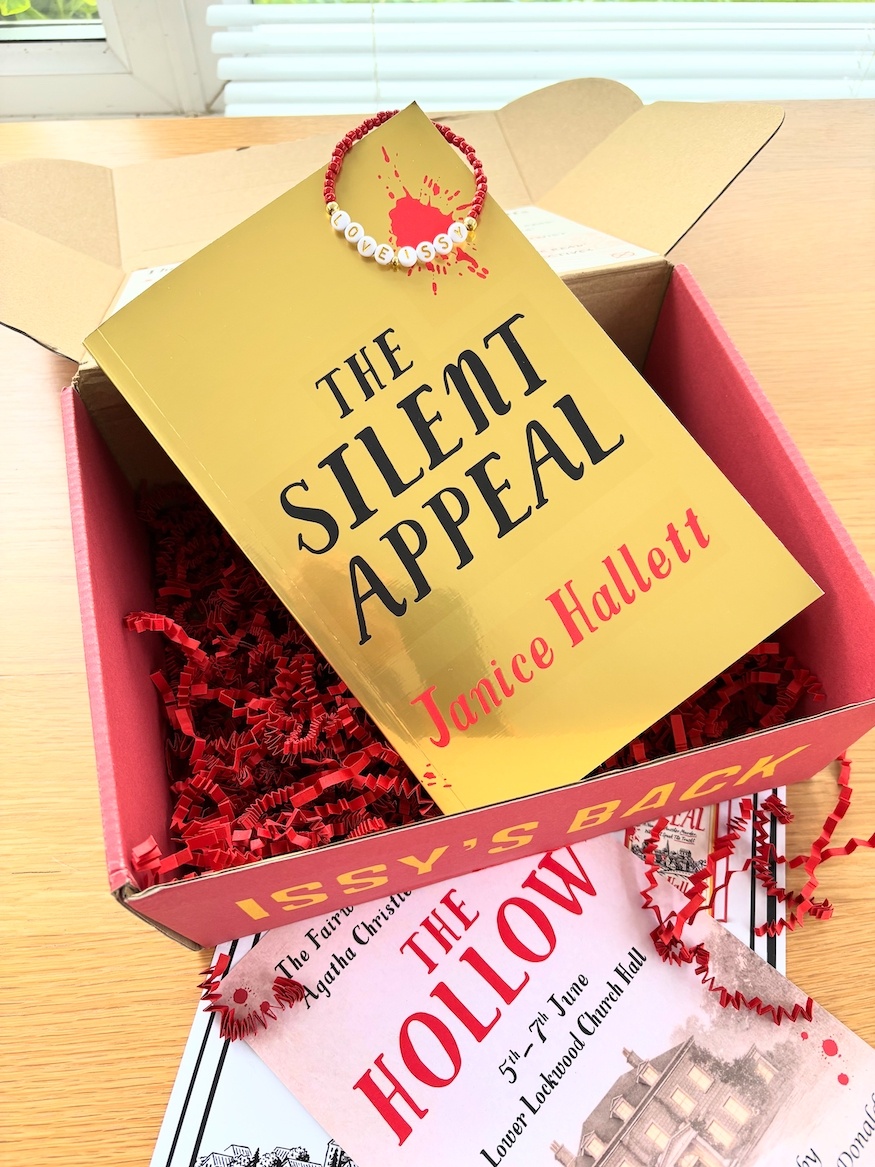 The Silent Appeal gold advance reading copy with box, bracelet and mailer pack