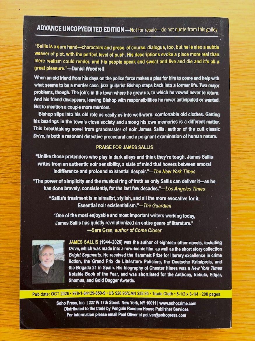 Backwater photo of back cover