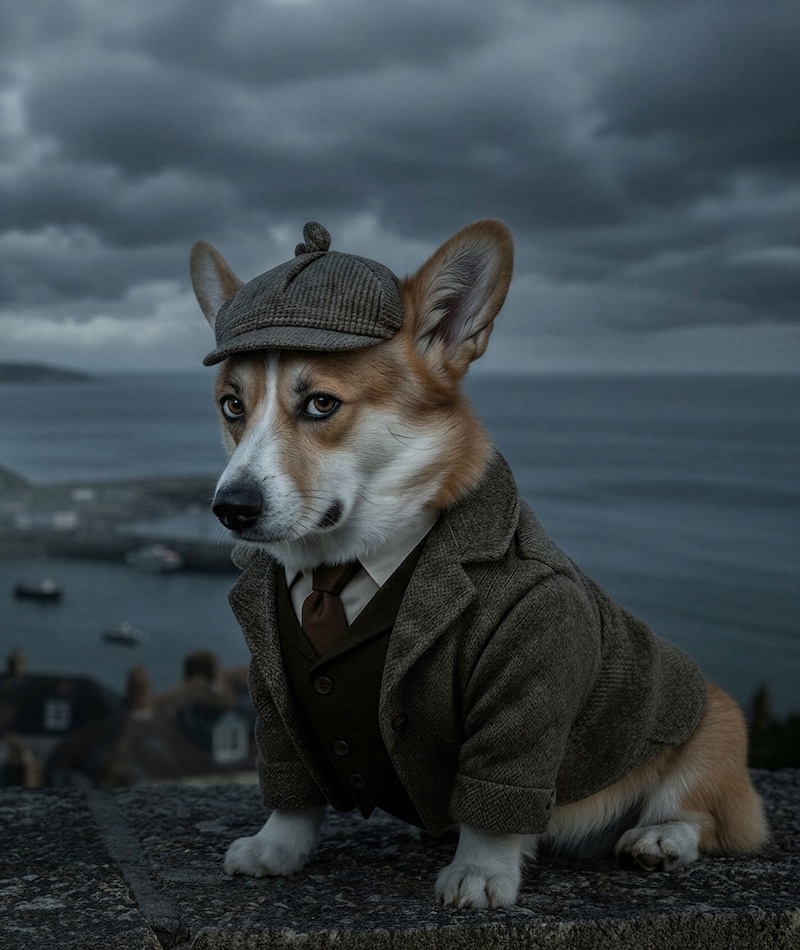 Percival Hoover, the Welsh corgi detective