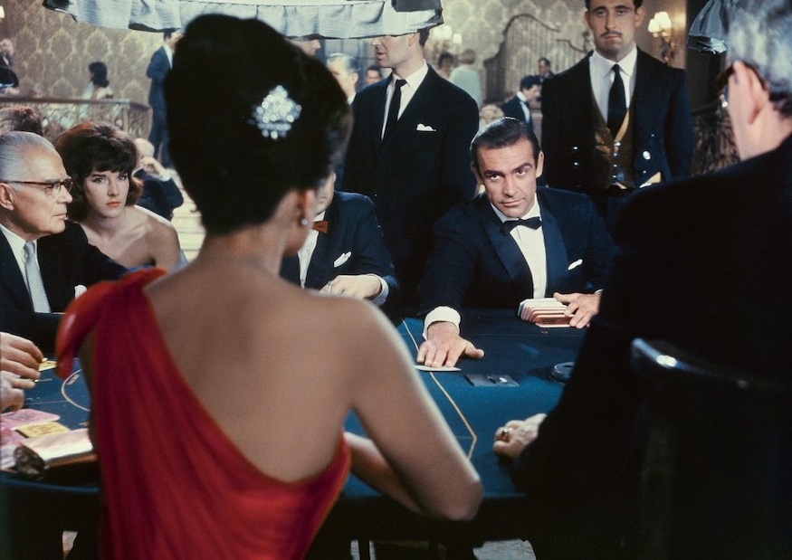 Sean Connery as James Bond gambling in Dr No still