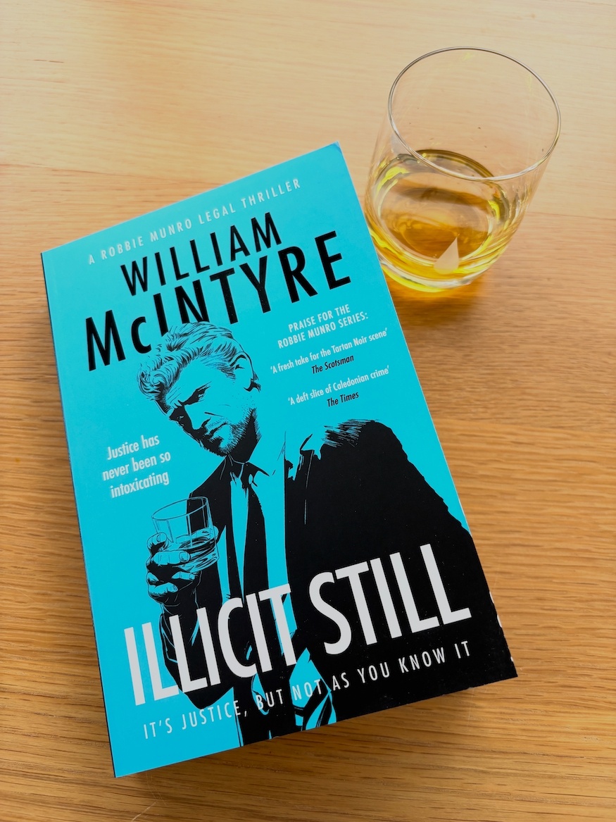 Illicit Still by William McIntyre with a glass of whisky