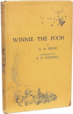 Winnie the Pooh by AA Milne first edition cover 1926 